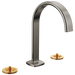 Widespread Lavatory Faucet with Arc Spout - Less Handles