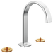 Widespread Lavatory Faucet with Arc Spout - Less Handles