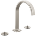 Widespread Lavatory Faucet with Arc Spout - Less Handles