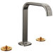 Widespread Lavatory Faucet with Square Spout - Less Handles