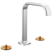 Widespread Lavatory Faucet with Square Spout - Less Handles