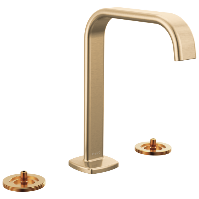 Widespread Lavatory Faucet with Square Spout - Less Handles