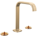 Widespread Lavatory Faucet with Square Spout - Less Handles