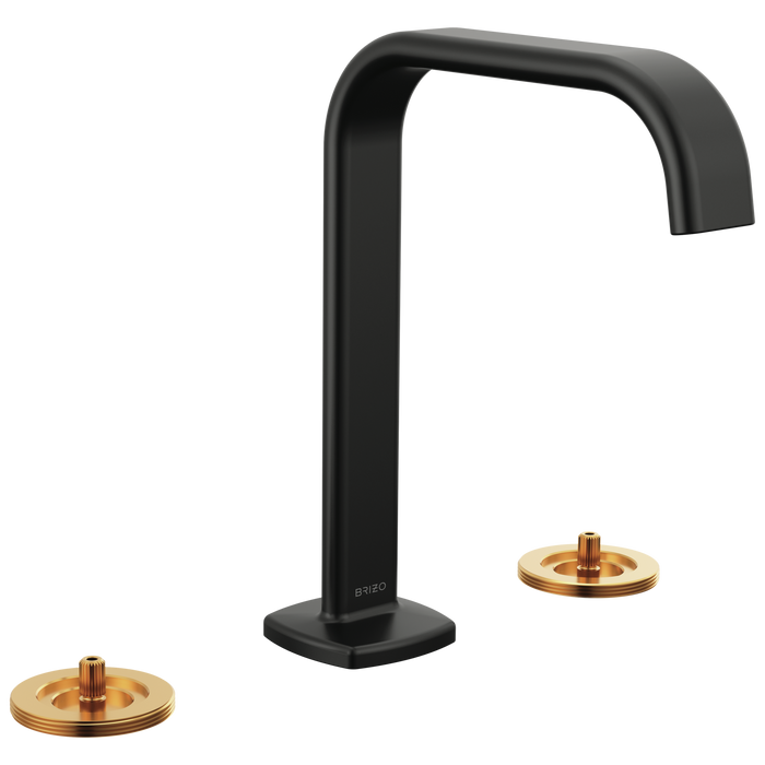 Widespread Lavatory Faucet with Square Spout - Less Handles