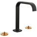 Widespread Lavatory Faucet with Square Spout - Less Handles