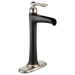 Brizo Rook 65461LF Single-Handle Vessel Lavatory Faucet with Channel Spout 1.5 GPM, Luxe Nickel Matte Black