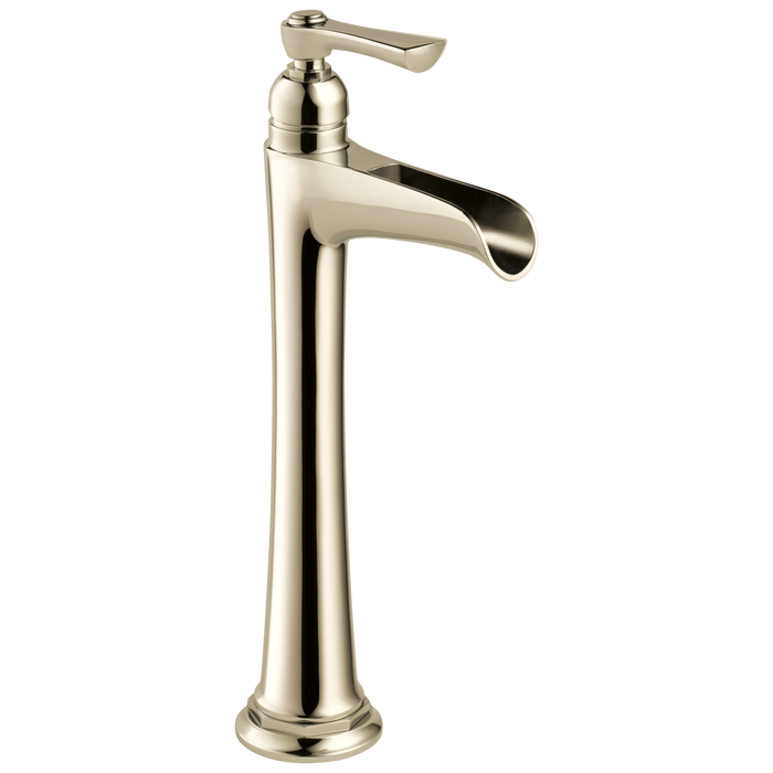 Brizo Rook 65461LF Single-Handle Vessel Lavatory Faucet with Channel Spout 1.5 GPM, Polished Nickel