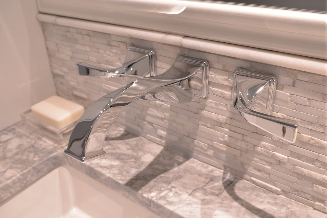 Brizo Virage: Two-Handle Wall Mount Lavatory Faucet 1.5 GPM