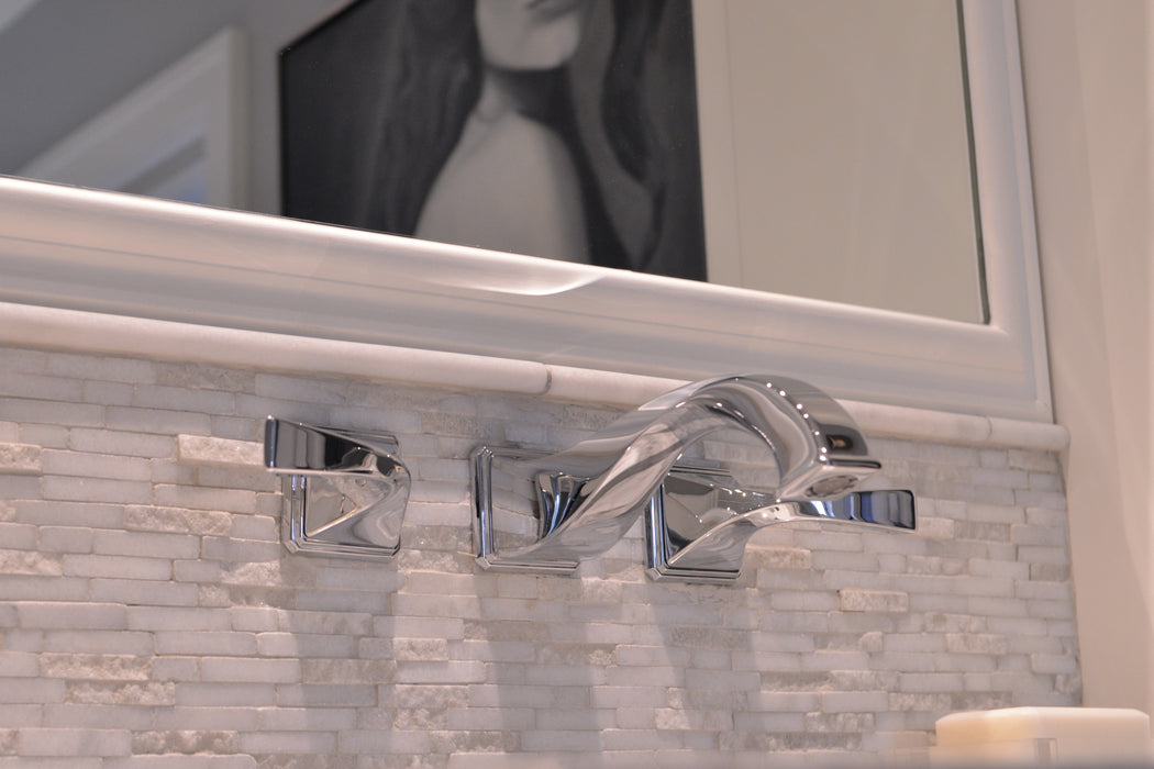 Brizo Virage: Two-Handle Wall Mount Lavatory Faucet 1.5 GPM