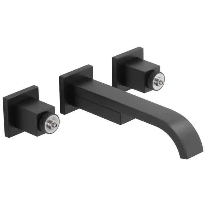 Two-Handle Wall Mount Lavatory Faucet - Less Handles 1.2 GPM