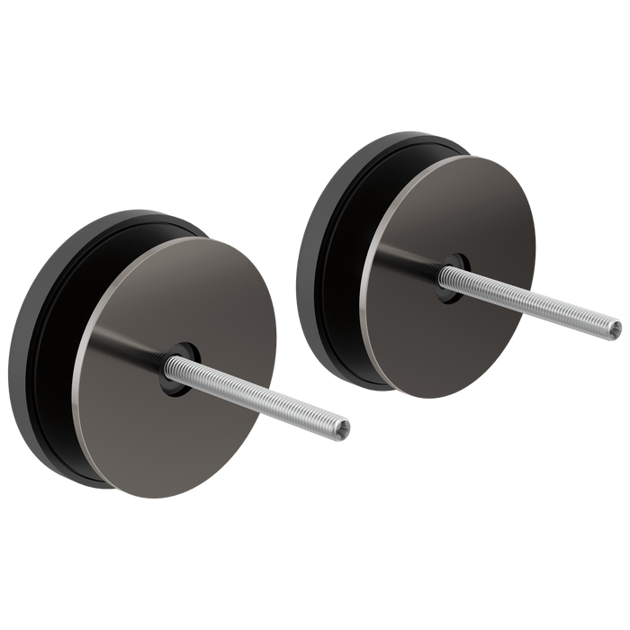 Brizo 699907 Towel Bar Glass Panel Installation Kit, Brilliance Black Onyx