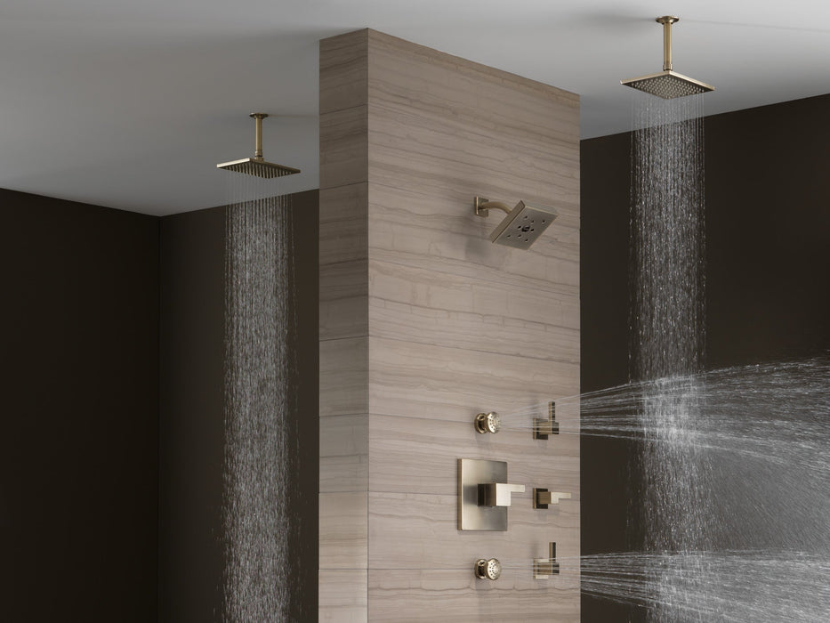 Brizo Siderna 81380 Rectangular Raincan Showerhead, brushed nickel - view 2