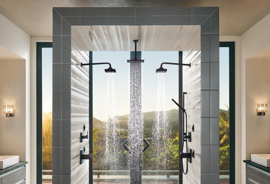 Brizo Siderna 81380 Rectangular Raincan Showerhead, matte black - view 4