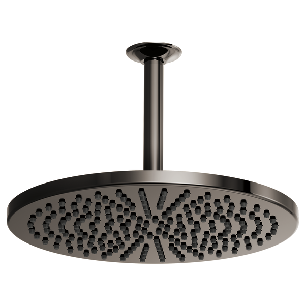 Brizo : 12" Linear Round Single-Function Raincan Shower Head - 2.5 GPM