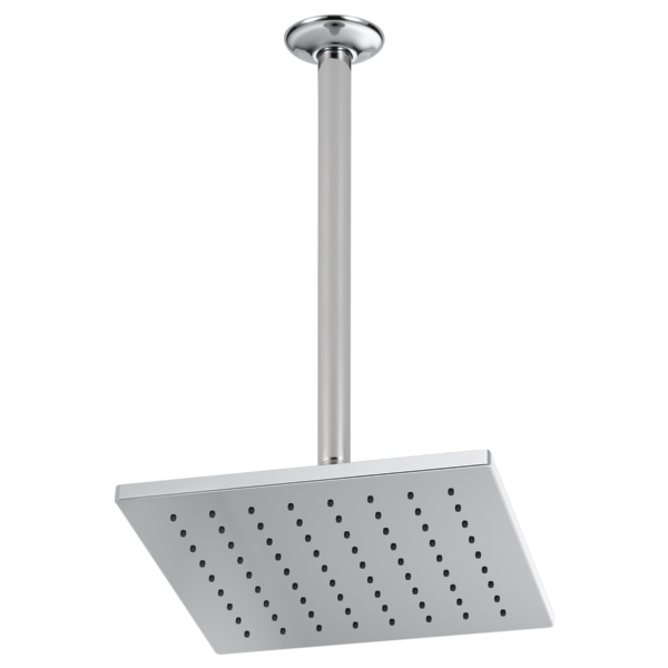 Brizo Essential Shower 81399 12" Linear Square Single-Function Raincan Shower Head - 1.75 GPM, Chrome