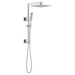 Brizo Essential Shower 81399 12" Linear Square Single-Function Raincan Shower Head - 1.75 GPM, Chrome