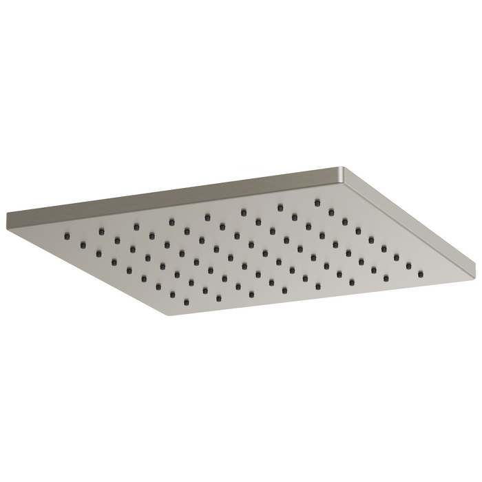 Brizo Essential Shower 81399 12" Linear Square Single-Function Raincan Shower Head - 1.75 GPM, Luxe Nickel