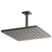 Brizo Essential Shower 81399 12" Linear Square Single-Function Raincan Shower Head - 1.75 GPM, Luxe Steel