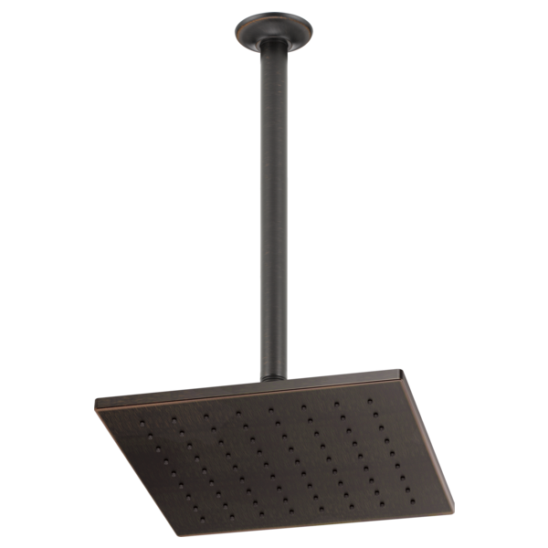 Brizo Essential Shower 81399 12" Linear Square Single-Function Raincan Shower Head - 1.75 GPM, Venetian Bronze