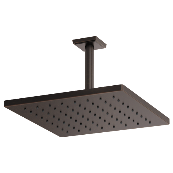 Brizo Essential Shower 81399 12" Linear Square Single-Function Raincan Shower Head - 1.75 GPM, Venetian Bronze