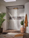 Brizo Frank Lloyd Wright 81422 21” Single-Function Raincan Shower Head with Integrated Lighting - 1.75 GPM, Polished Nickel Wood