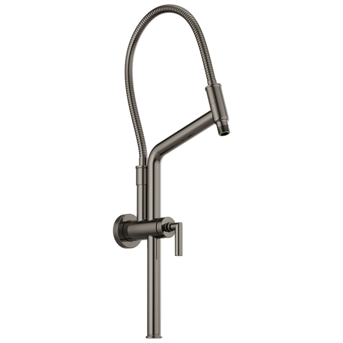 10 7/16" Linear Round Slide Bar Shower Arm And Flange
