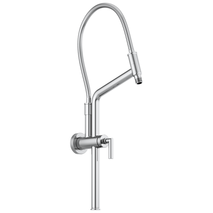 10 7/16" Linear Round Slide Bar Shower Arm And Flange