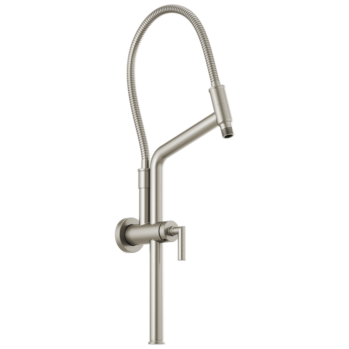 10 7/16" Linear Round Slide Bar Shower Arm And Flange