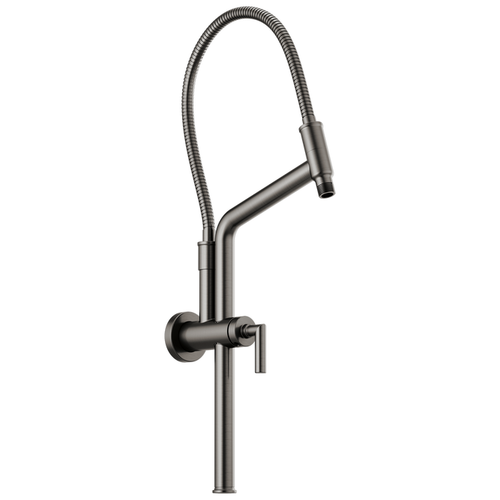 10 7/16" Linear Round Slide Bar Shower Arm And Flange