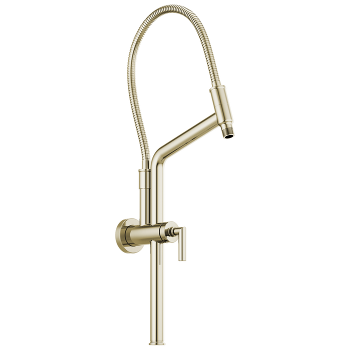 10 7/16" Linear Round Slide Bar Shower Arm And Flange