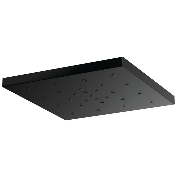 Brizo Essential Shower 81986 14” Linear Square H2Okinetic Single-Function Raincan Shower Head, Matte Black