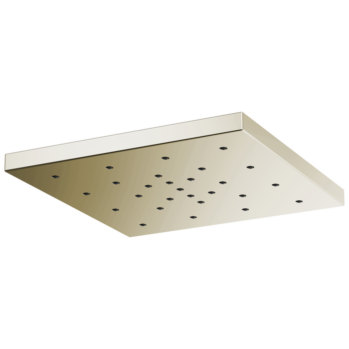 Brizo Essential Shower 81986 14” Linear Square H2Okinetic Single-Function Raincan Shower Head, Polished Nickel