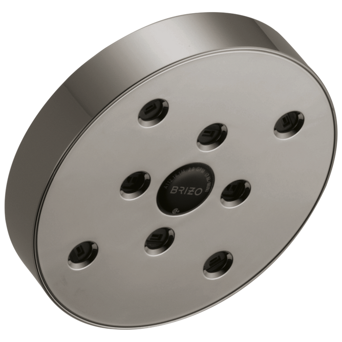 5" Linear Round H2OKINETIC Single Function Wall Mount Showerhead