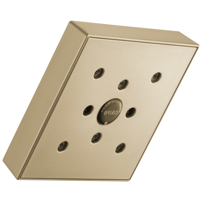 5” Linear Square H20Kinetic Single Function Wall Mount Showerhead