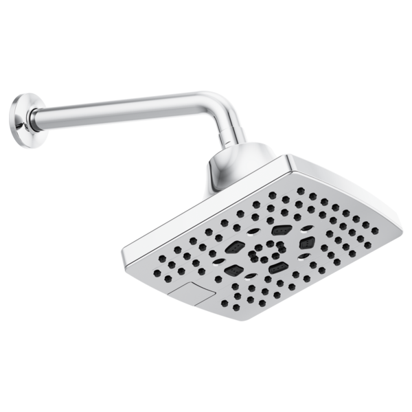 Brizo Essential Shower 87406 7” Linear Square H20Kinetic Multi-Function Wall Mount Showerhead, Chrome