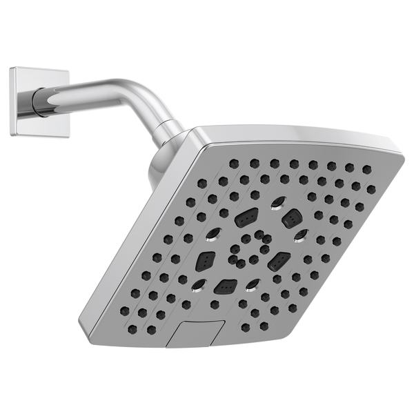 Brizo Essential Shower 87406 7” Linear Square H20Kinetic Multi-Function Wall Mount Showerhead, Chrome