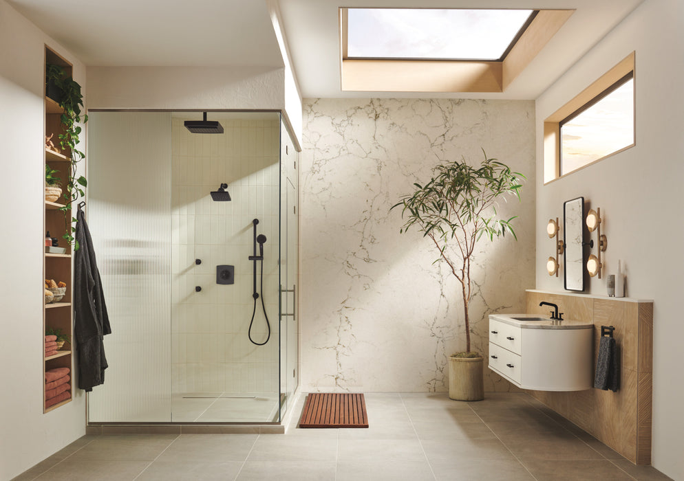 Brizo Universal Showering: 7” Linear Square H<sub>2</sub>Okinetic<sup></sup> Multi-Function Wall Mount Showerhead