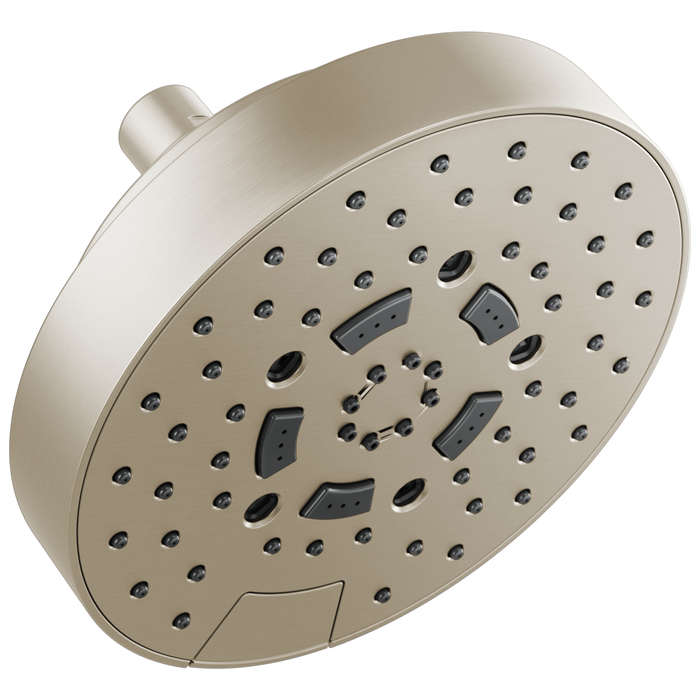 Brizo Essential Shower 87492 7” Linear Round H2Okinetic Multi-Function Wall Mount Shower Head - 1.5 GPM