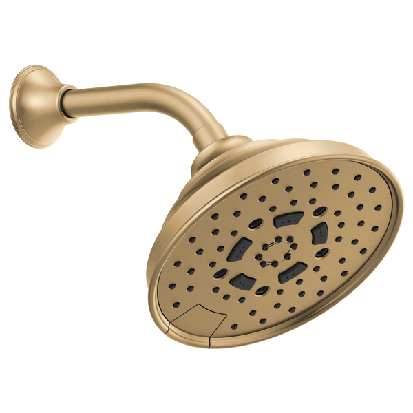 Brizo Universal Showering: 7" Classic Round H2Okinetic Multi-Function Wall Mount Shower Head - 1.75 GPM