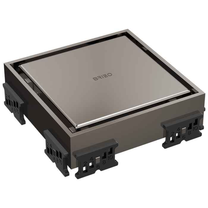 Brizo BT062418 4" Reversible Square Point Shower Drain