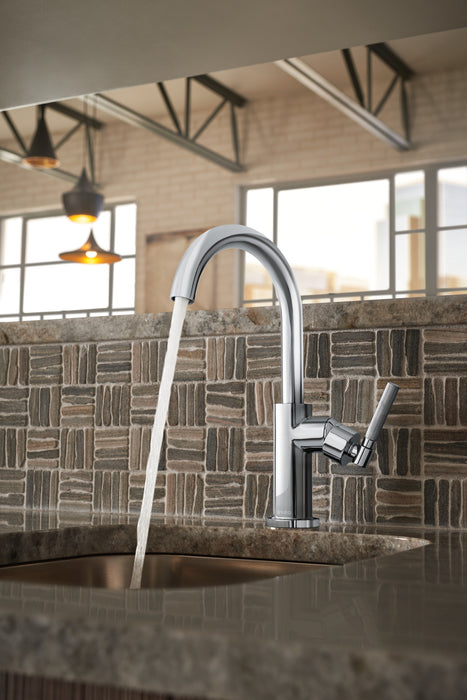 Brizo Litze:61043LF Bar Faucet with Arc Spout and Knurled Handle Kit