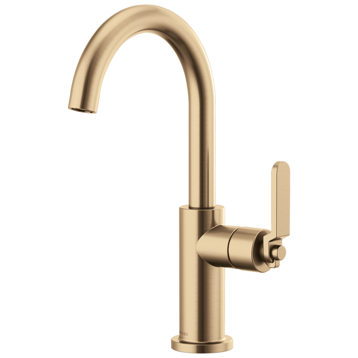 Brizo Litze: Bar Faucet with Arc Spout and Industrial Handle