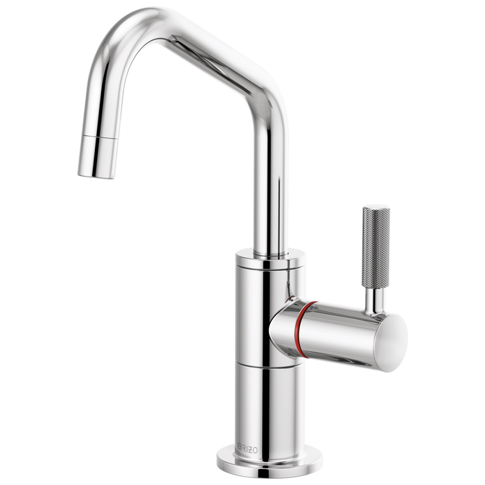 Brizo Litze:61363LF Beverage Faucet with Angled Spout and Knurled Handle