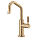 Brizo Litze 61363LF Beverage Faucet with Angled Spout and Knurled Handle, luxe gold