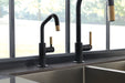 Brizo Litze 61363LF Beverage Faucet with Angled Spout and Knurled Handle, matte black luxe gold - view 3