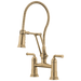 Brizo Rook 62174LF Articulating Bridge Faucet with Finished Hose