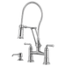 Brizo Rook 62174LF Articulating Bridge Faucet with Finished Hose
