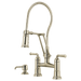 Brizo Rook: Articulating Bridge Faucet with Finished Hose