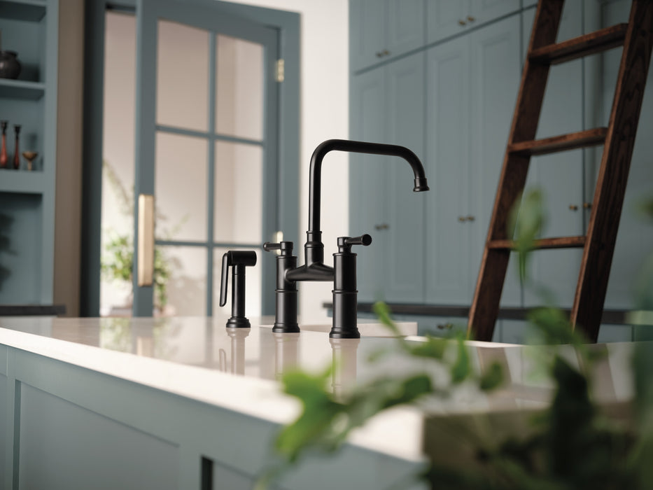 Brizo Artesso 62525LF Bridge Faucet with Side Sprayer