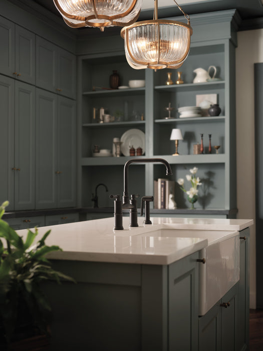 Brizo Artesso 62525LF Bridge Faucet with Side Sprayer